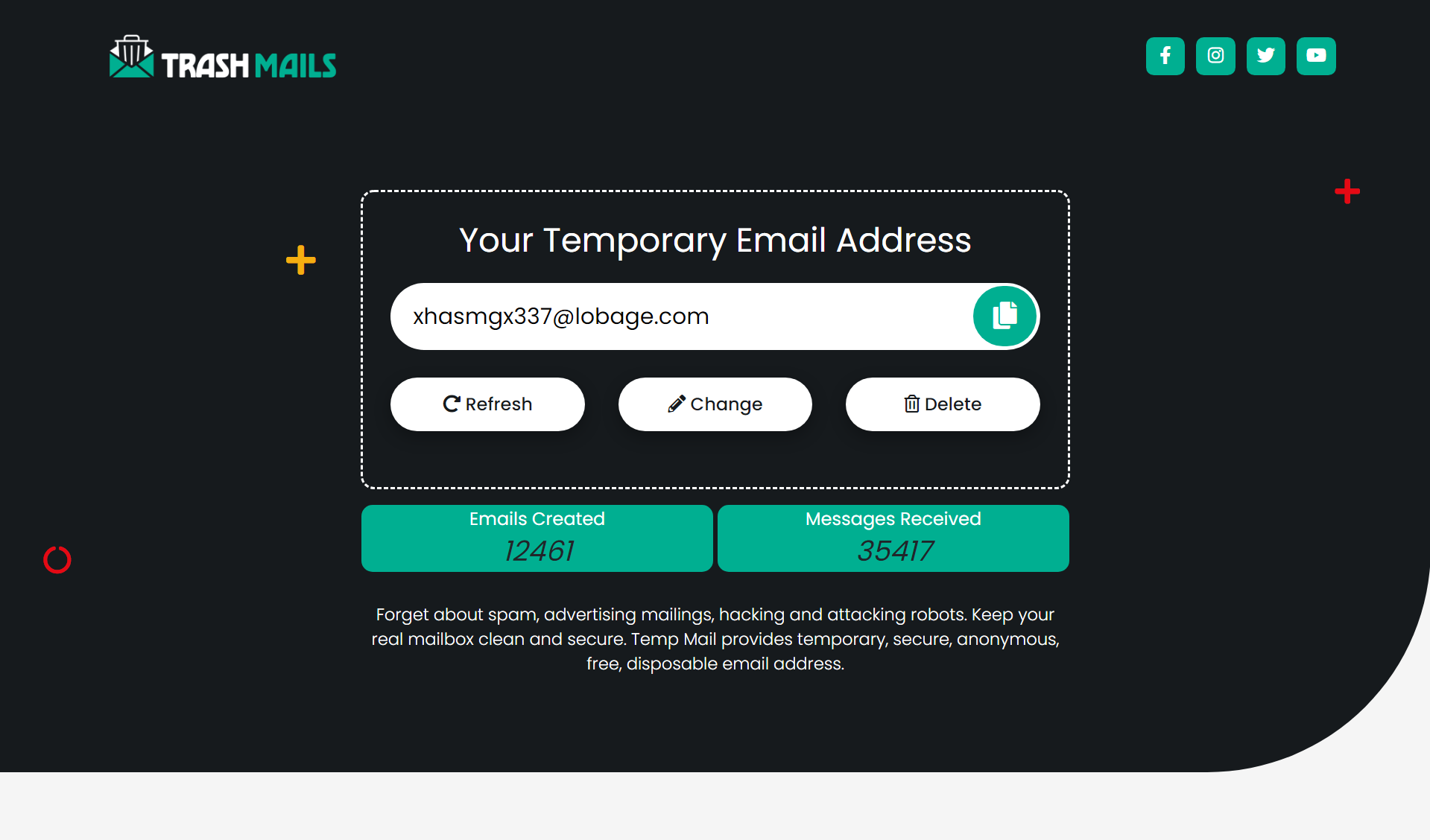 Trash Mails - Temporary Email Address System Review